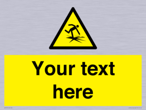 Custom warning thin ice